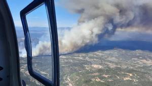 L’incendi de Castelló vist des de l’espai: l’abans i el després de la zona afectada de l’Alt Millars
