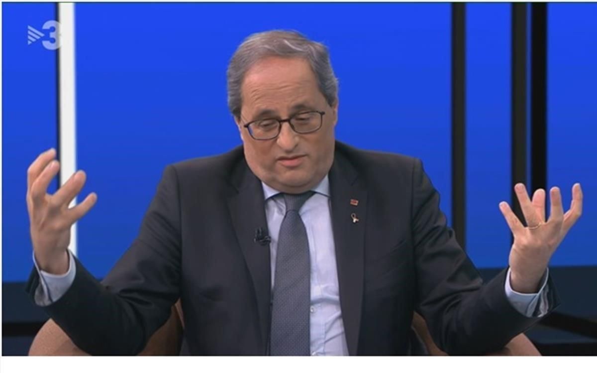 Torra entrevistado por Sanchis en TV-3. Torra entrevistado por Sanchis en TV-3.