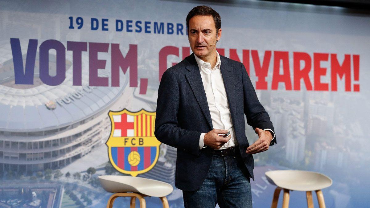 Ferran Reverter, en un acto previo al referéndum sobre el Espai Barça.