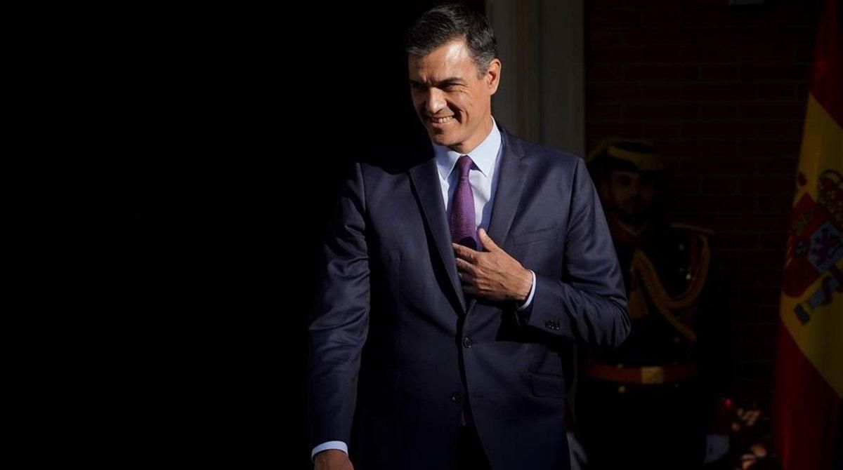 El presidente del Gobierno en funciones, Pedro Sánchez, en la Moncloa, el pasado junio. El presidente del Gobierno en funciones, Pedro Sánchez, en la Moncloa, el pasado junio.