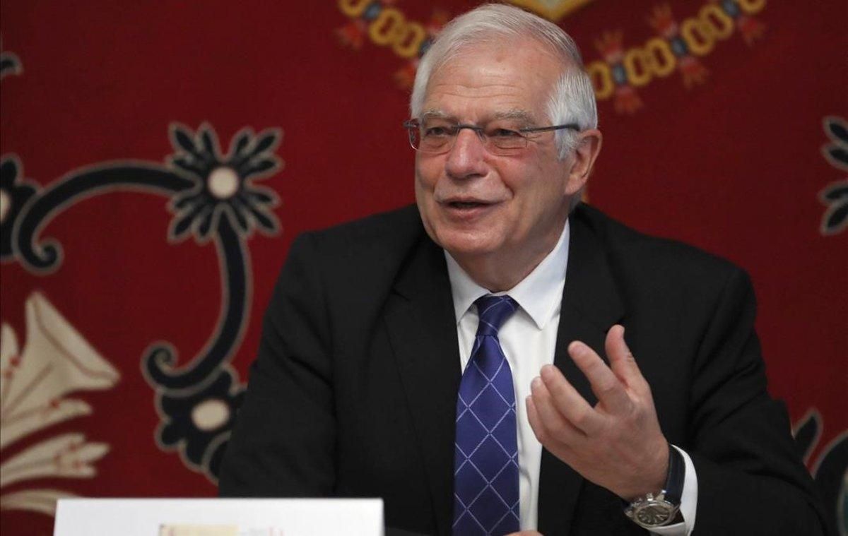 El ministro de Exteriores, Josep Borrell, en una inauguración este miércoles en la Escuela Diplomática en Madrid El ministro de Exteriores, Josep Borrell, en una inauguración este miércoles en la Escuela Diplomática en Madrid