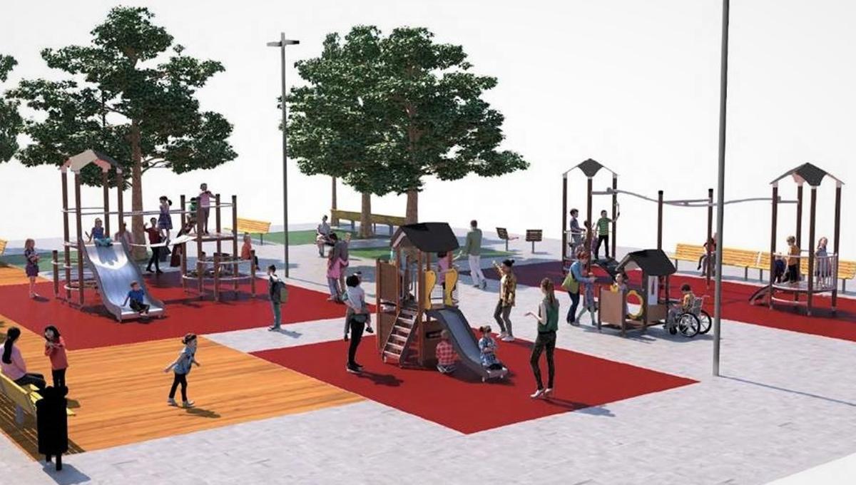 Santa Coloma projecta nous jocs infantils a la plaça Olimpo