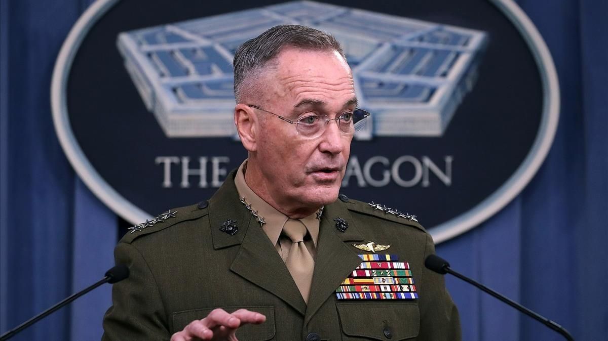 El general Joseph Dunford habla sobre el incidente de Niger, el lunes 23 de octubre. El general Joseph Dunford habla sobre el incidente de Niger, el lunes 23 de octubre.