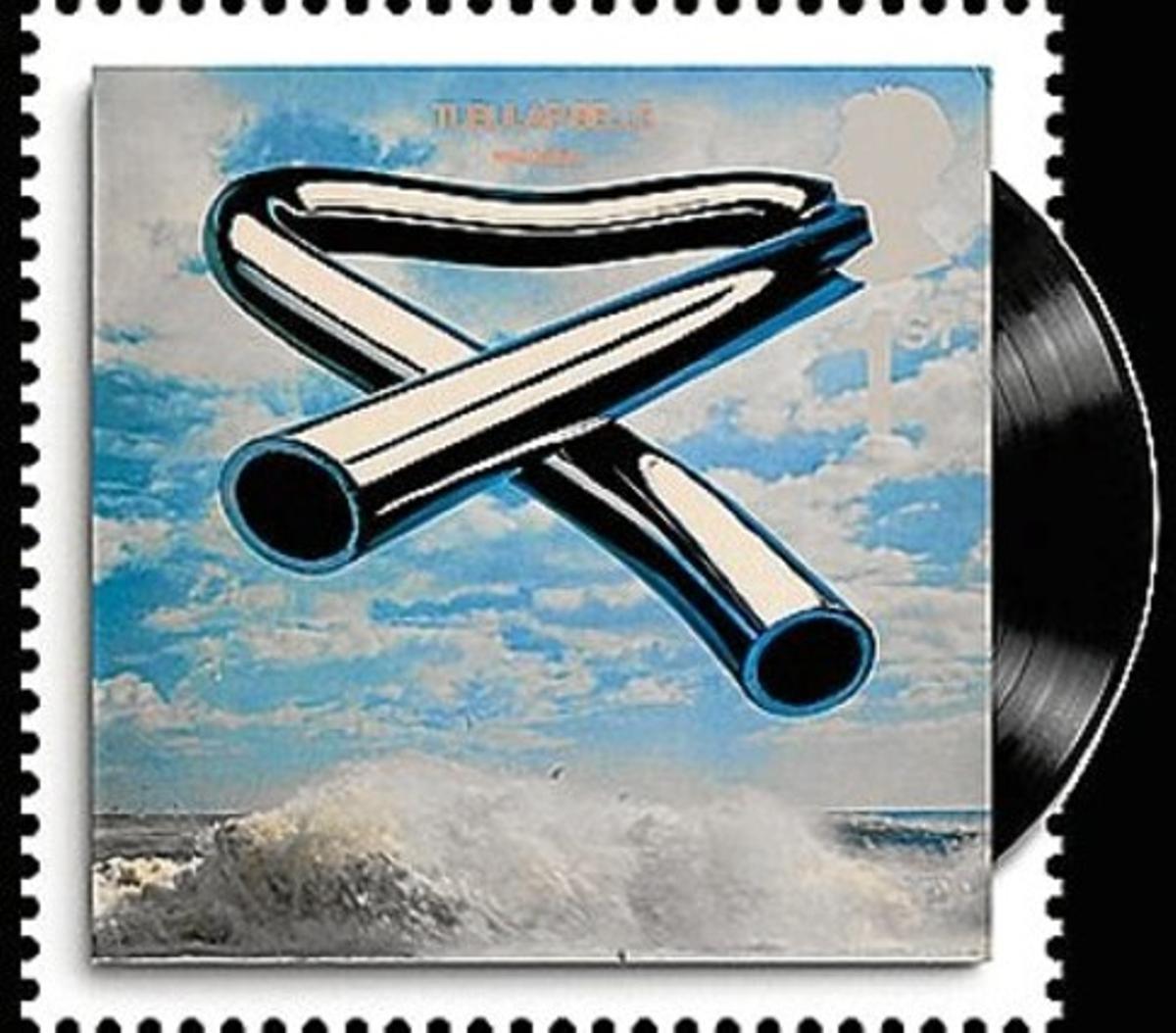 MIKE OLDFIELD. La portada de ’Tubular Bells’ también adornará las cartas emitidas en Gran Bretaña. MIKE OLDFIELD. La portada de ’Tubular Bells’ también adornará las cartas emitidas en Gran Bretaña.