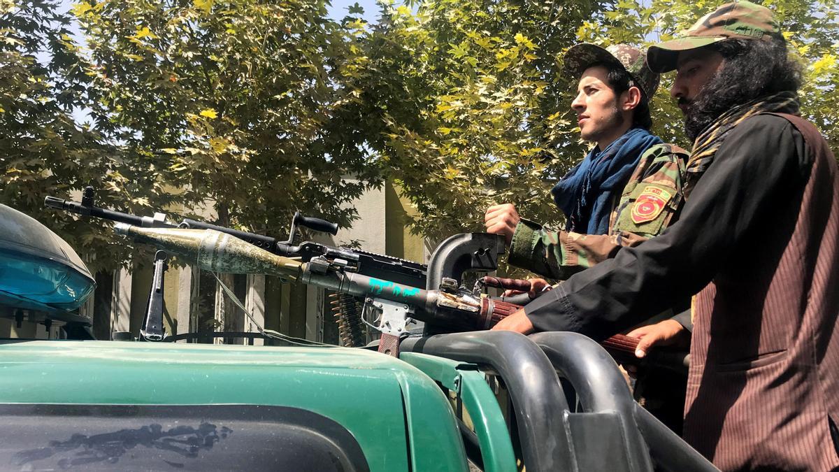 Taliban forces patrol in Kabul