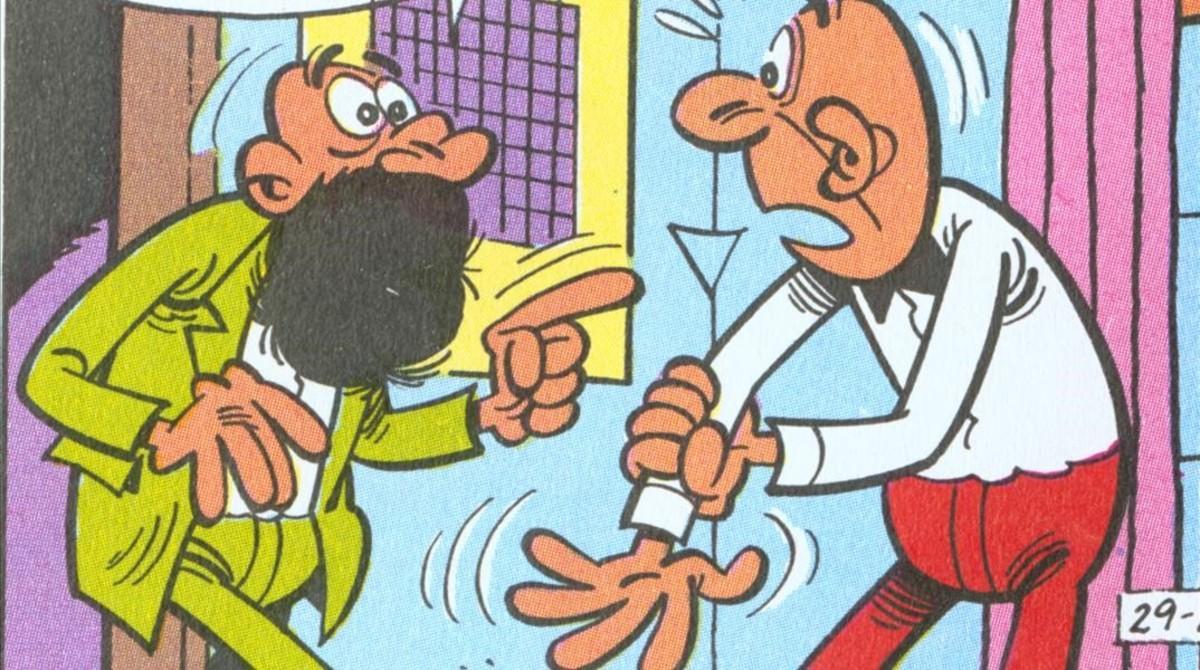 El profesor Bascterio y Filemón. El profesor Bascterio y Filemón.