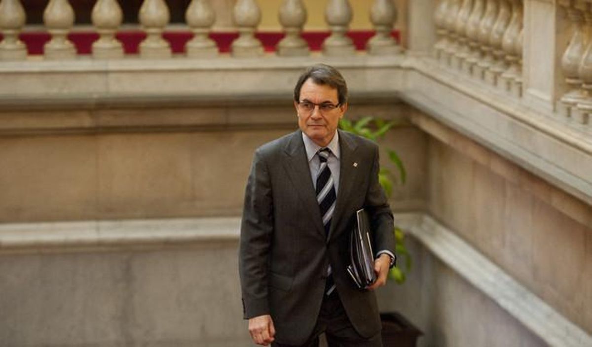 El ’president’ Mas, en el Parlament. El ’president’ Mas, en el Parlament.