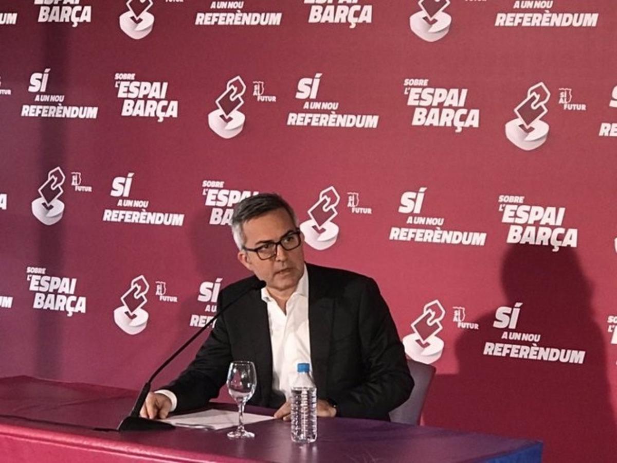 Víctor Font, durante la rueda de prensa del 12 de diciembre del 2019.