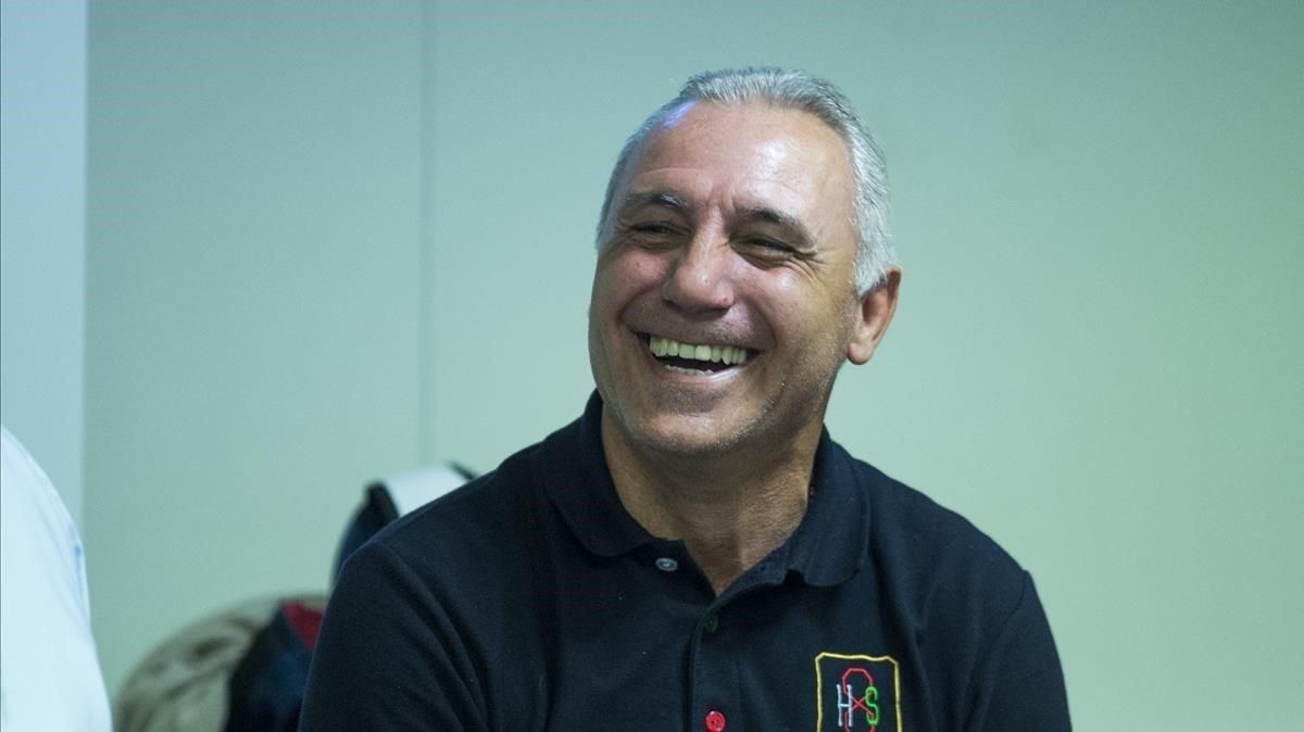 Hrtisto Stoichkov, en una de sus últimas visitas a Barcelona. Hrtisto Stoichkov, en una de sus últimas visitas a Barcelona.