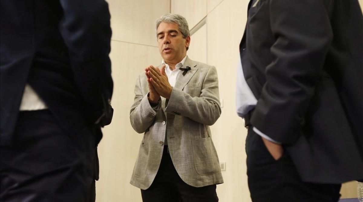 Francesc Homs, en una reciente rueda de prensa. Francesc Homs, en una reciente rueda de prensa.