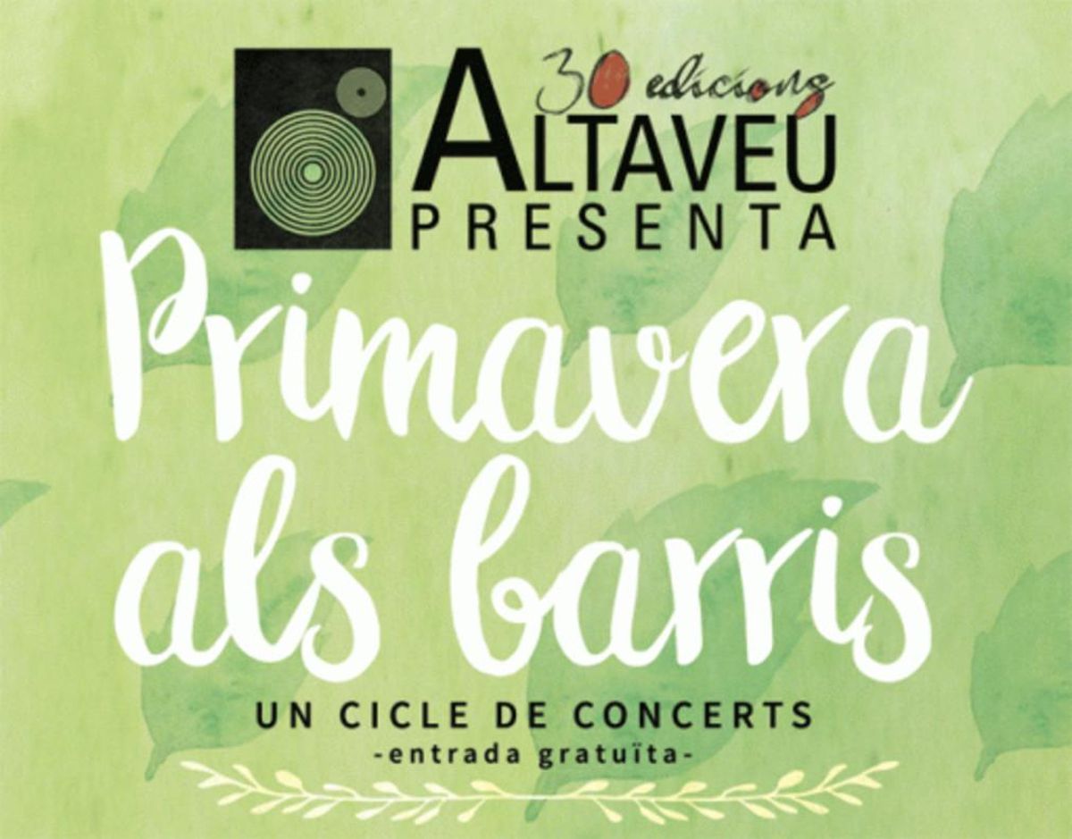 Cartel de Primavera als barris. Cartel de Primavera als barris.