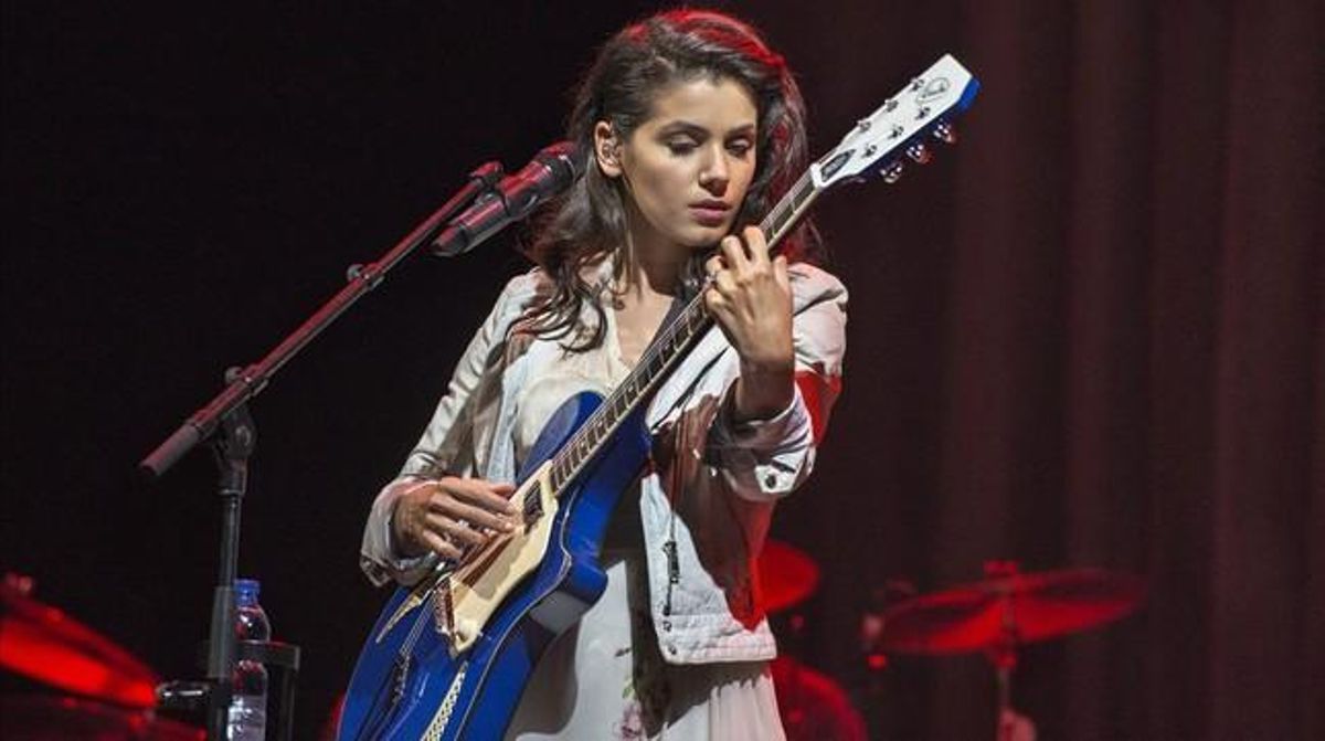 Katie Melua durante su actuación en el Sant Jordi Club. Katie Melua durante su actuación en el Sant Jordi Club.
