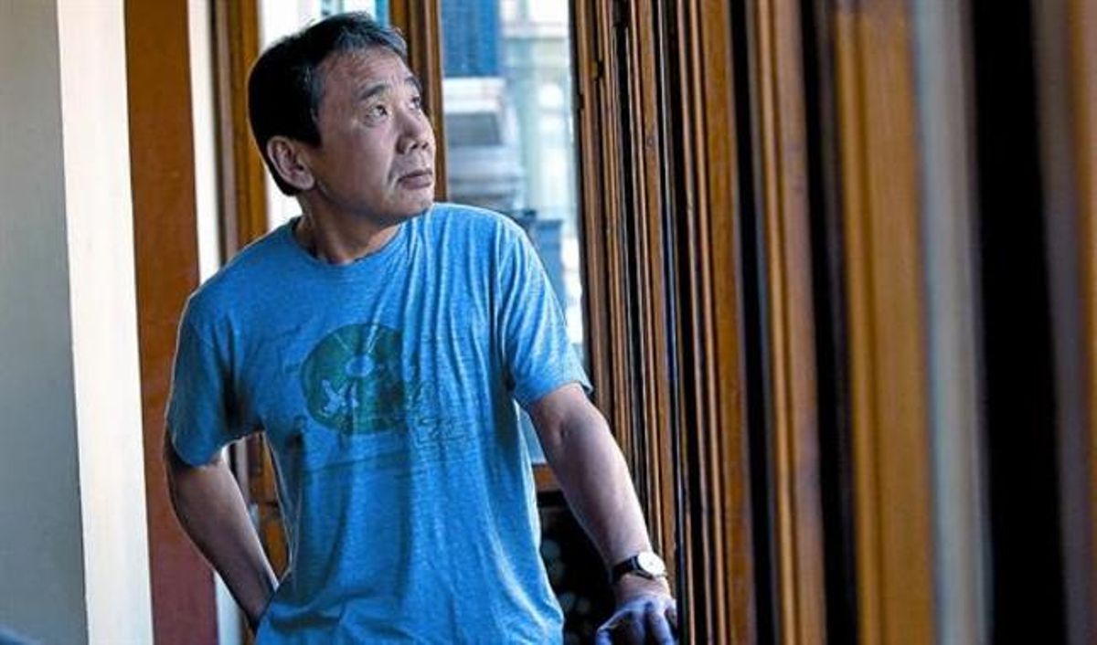 Haruki Murakami, en Casa Àsia durante su primera visita a Barcelona, en marzo del 2009. Haruki Murakami, en Casa Àsia durante su primera visita a Barcelona, en marzo del 2009.