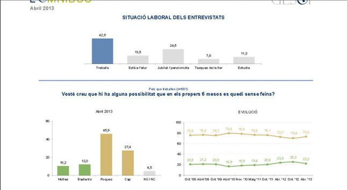 Situación y expectativas laborales de los entrevistados Situación y expectativas laborales de los entrevistados