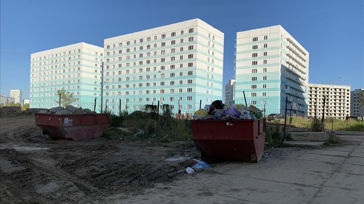 El barrio fantasma de Pliushikhinski, en Novosibirsk. El barrio fantasma de Pliushikhinski, en Novosibirsk.