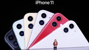 Presentación de los nuevos iPhone 11 de Apple.