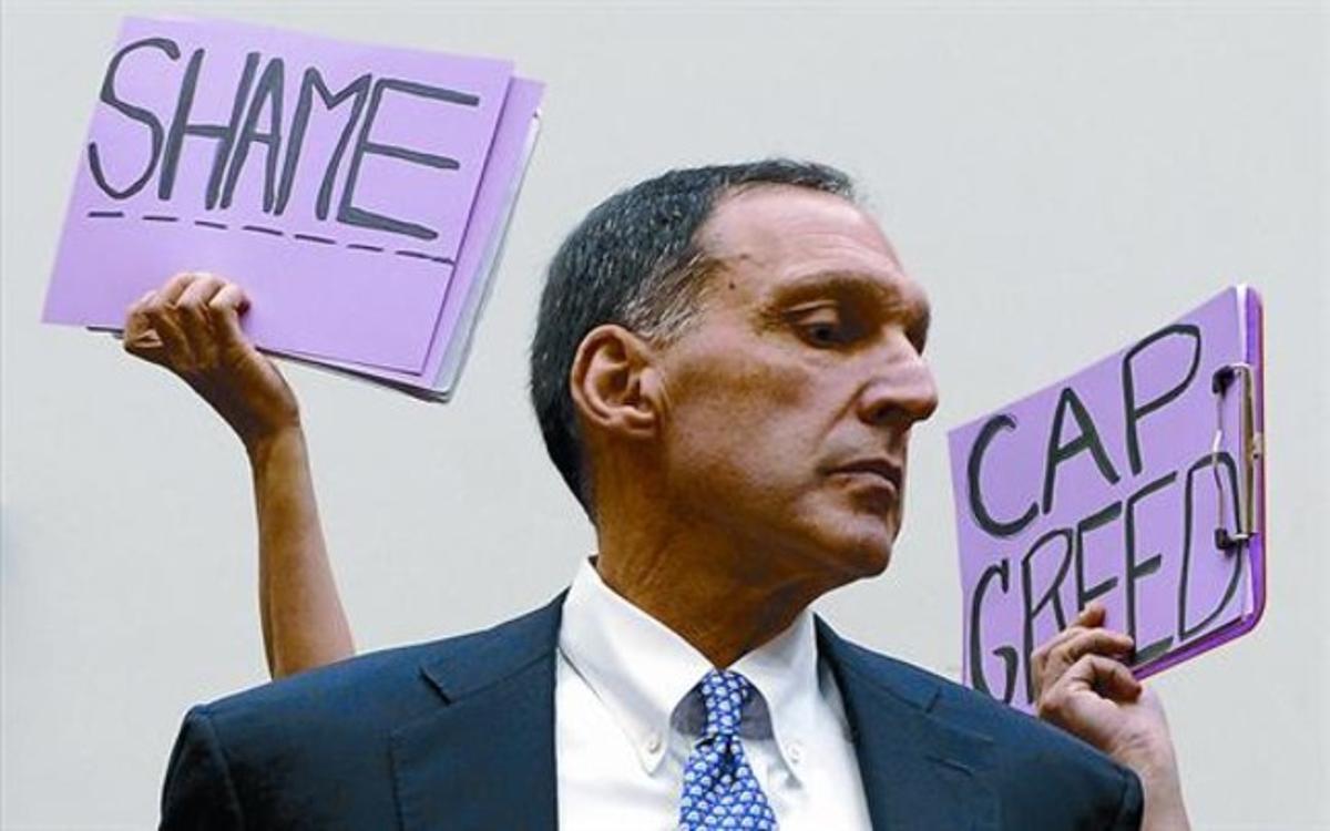 Escándalo Lehman Brothers 8 Richard Fuld, el expresidente de Lehman Brothers, cuando testificó ante la comisión del Capitolio.