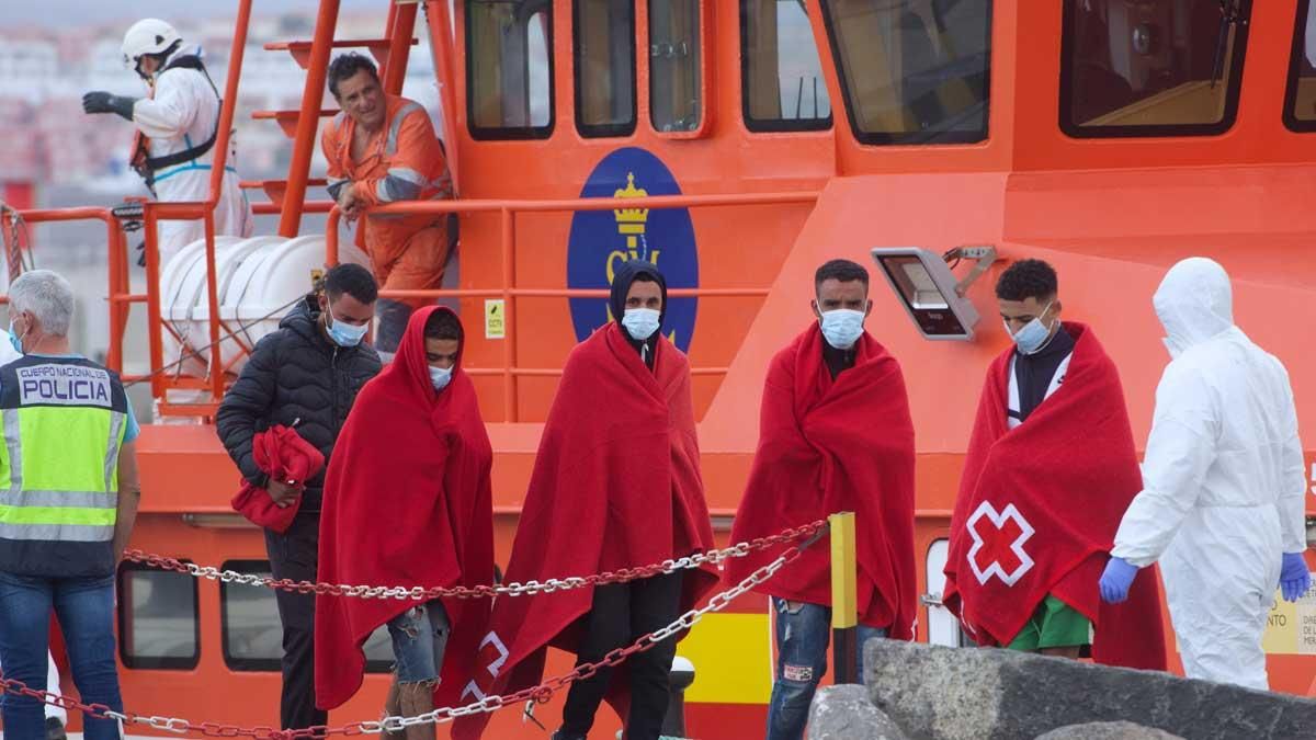 Emigrantes rescatados al nordeste de Fuerteventura. Emigrantes rescatados al nordeste de Fuerteventura.