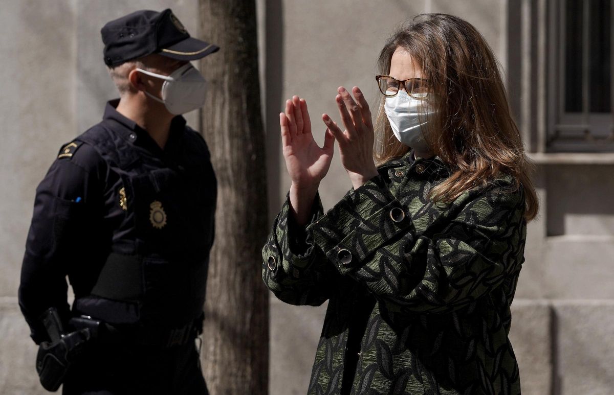 Meritxell Serret en el Tribunal Supremo. Meritxell Serret en el Tribunal Supremo.