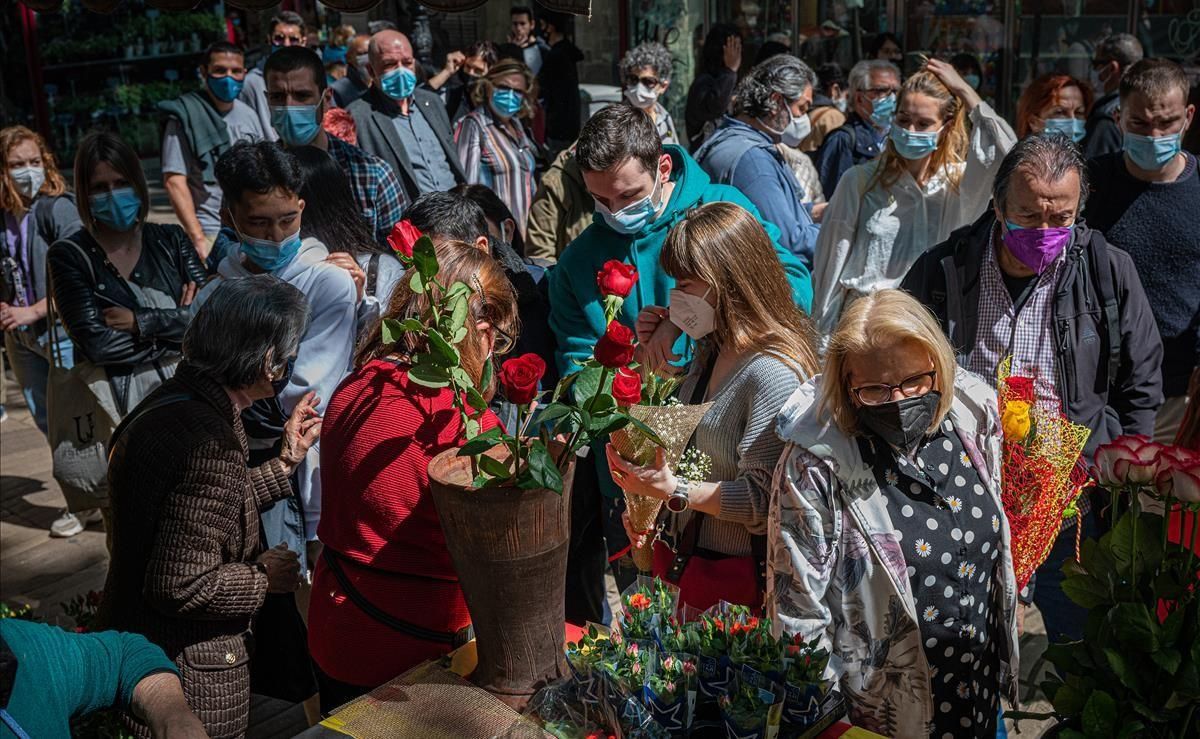 La Rambla de Barcelona sin las tradicionales paradas de libros. La Rambla de Barcelona sin las tradicionales paradas de libros.