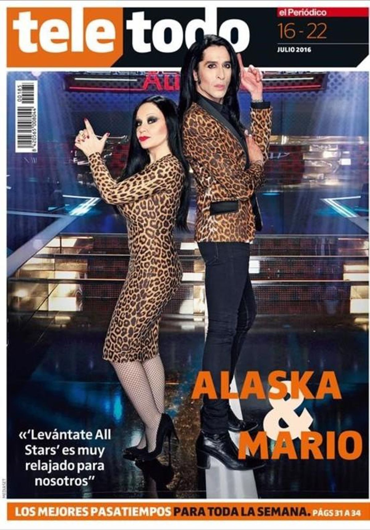 Los cantantes Alaska y Mario protagonizan la portada del suplemento ’Teletodo’. Los cantantes Alaska y Mario protagonizan la portada del suplemento ’Teletodo’.