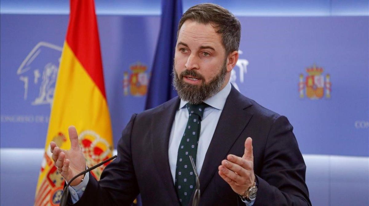 El presidente de Vox, Santiago Abascal El presidente de Vox, Santiago Abascal