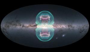 El agujero negro supermasivo de la Vía Láctea juega con burbujas