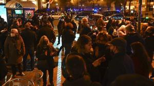 Segona nit de talls no autoritzats a l’avinguda Meridiana de Barcelona