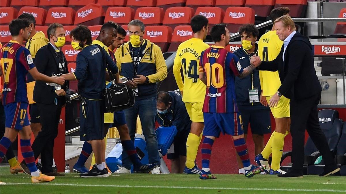 Koeman insisteix a demanar un 'nou' després de la golejada al Vila-real Koeman insisteix a demanar un 'nou' després de la golejada al Vila-real