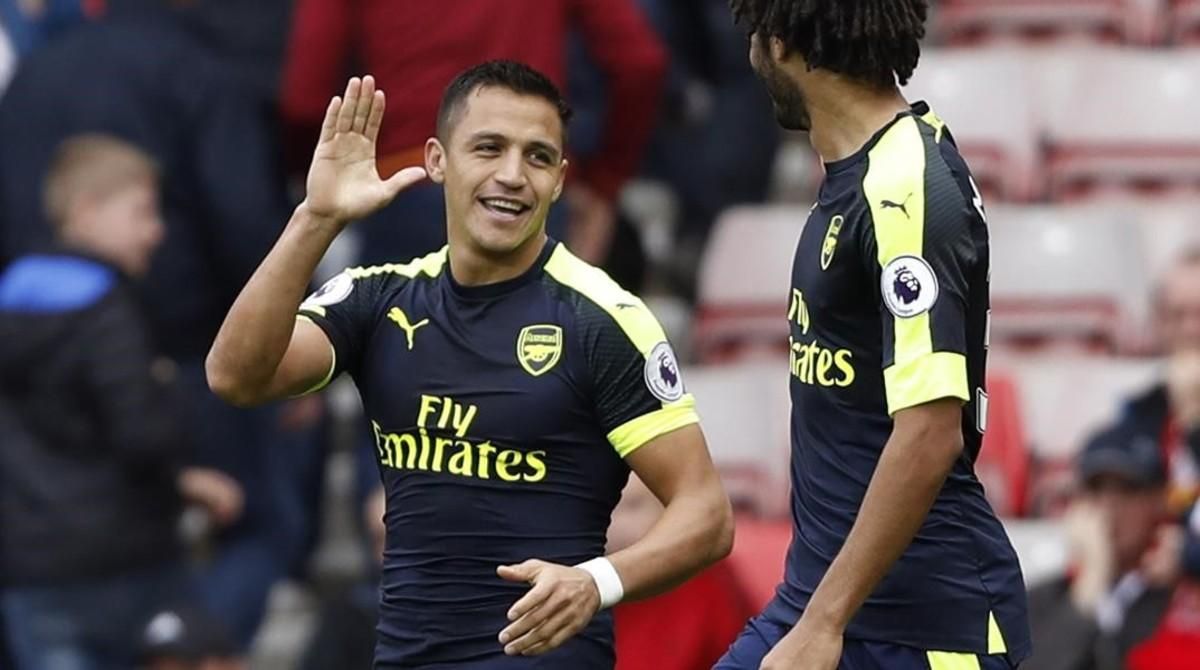 Alexis Sánchez, en octubre, jugando un partido con el Arsenal. Alexis Sánchez, en octubre, jugando un partido con el Arsenal.