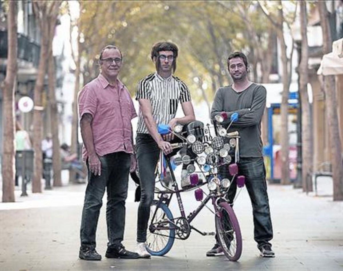 De izquierda a derecha, Jordi Gras, Joan Pernil y Robert Cot. De izquierda a derecha, Jordi Gras, Joan Pernil y Robert Cot.