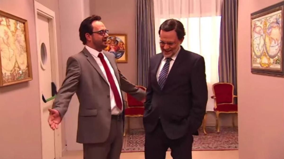 Captura de pantalla del gag sobre Antonio Hernando en ’Polònia’. Captura de pantalla del gag sobre Antonio Hernando en ’Polònia’.