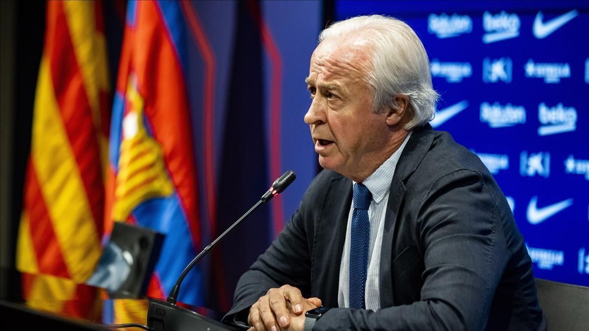 Tusquets, el presidente de la Comisión Gestora del Barça. Tusquets, el presidente de la Comisión Gestora del Barça.
