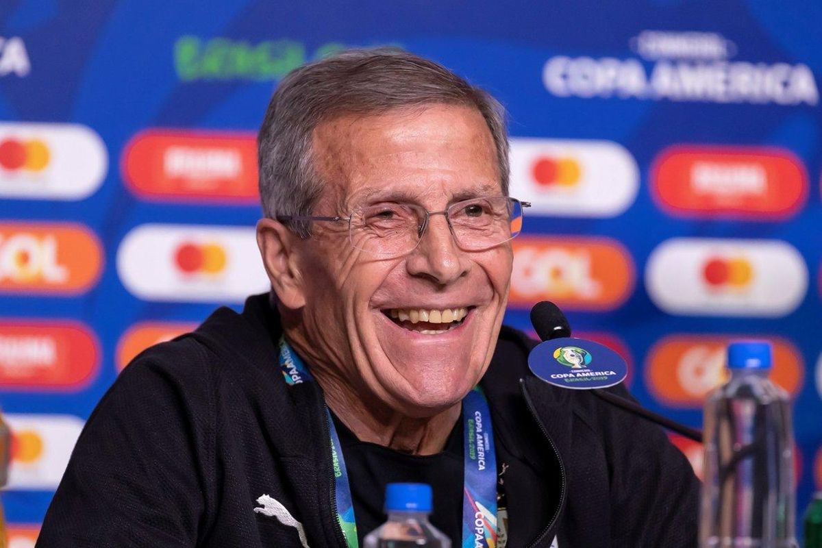 El seleccionador de Uruguay, Óscar Washington Tabárez. El seleccionador de Uruguay, Óscar Washington Tabárez.