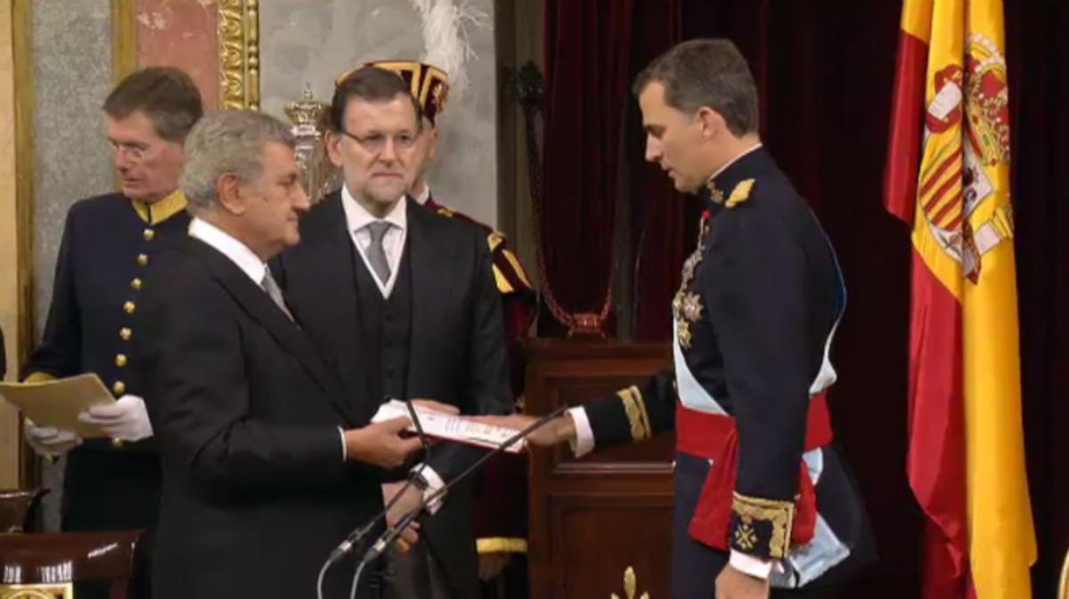 Felipe VI jura como nuevo Rey de España, en el Congreso de los Diputados