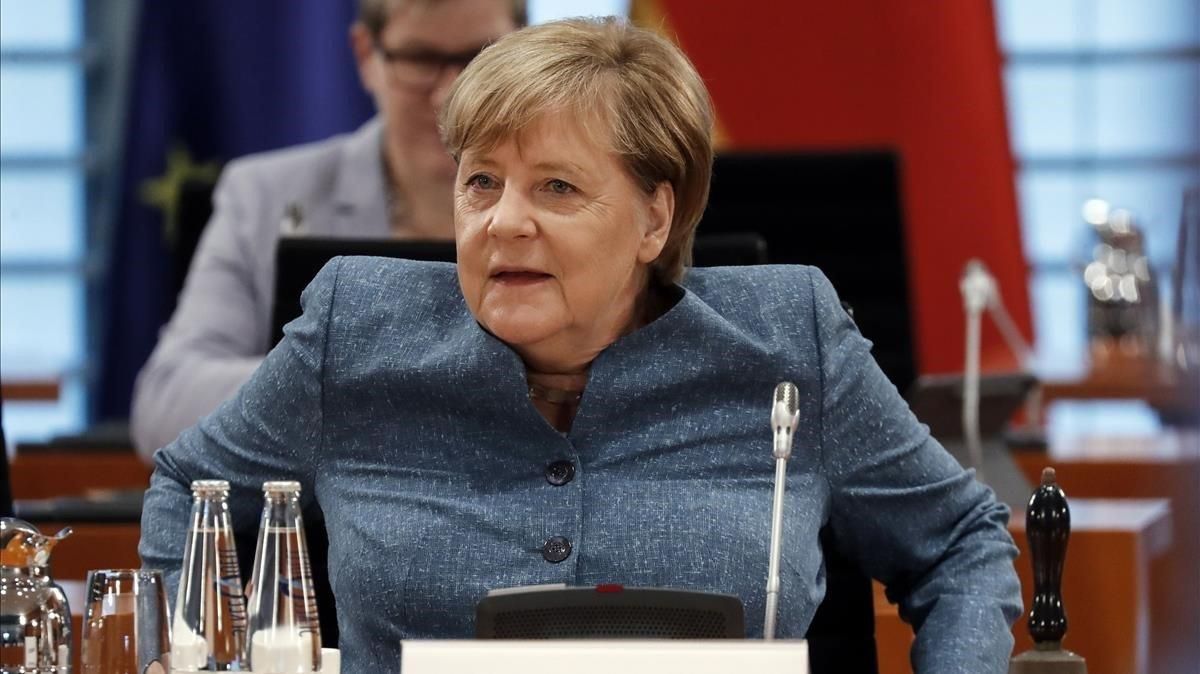 La cancillera alemana, Angela Merkel, en una reunión del Gabinete en Berlín. La cancillera alemana, Angela Merkel, en una reunión del Gabinete en Berlín.