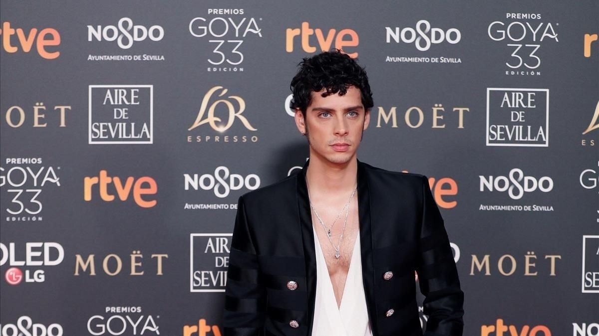 Eduardo Casanova, en los premios Goya 2019. Eduardo Casanova, en los premios Goya 2019.
