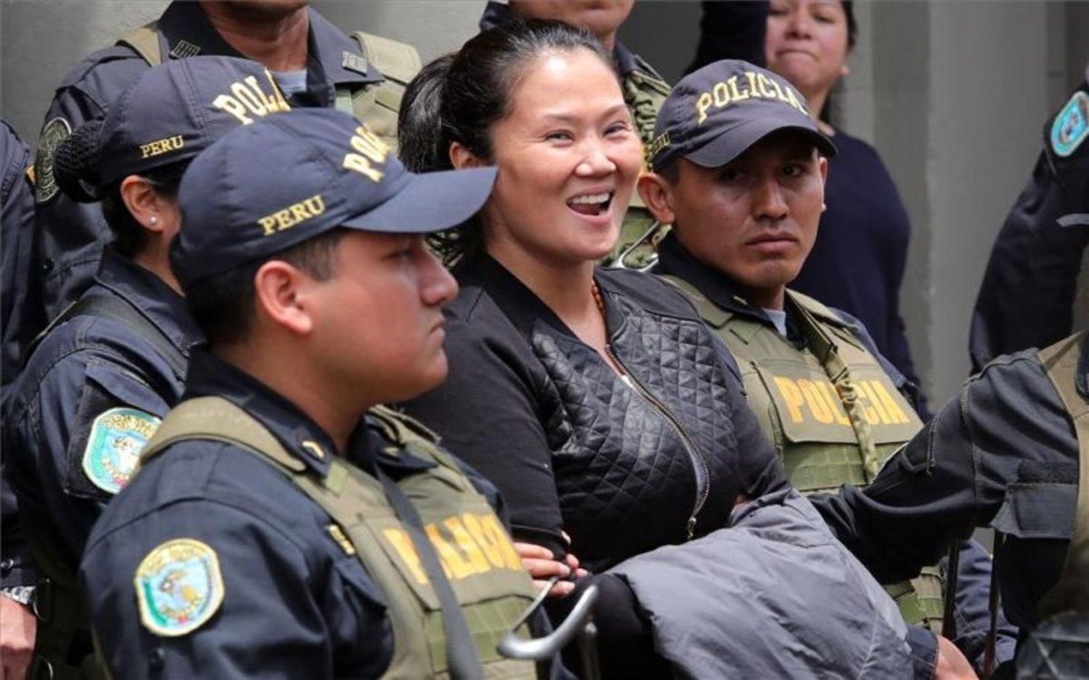 La líder opositora peruana Keiko Fujimori durante una audiencia judicial. La líder opositora peruana Keiko Fujimori durante una audiencia judicial.