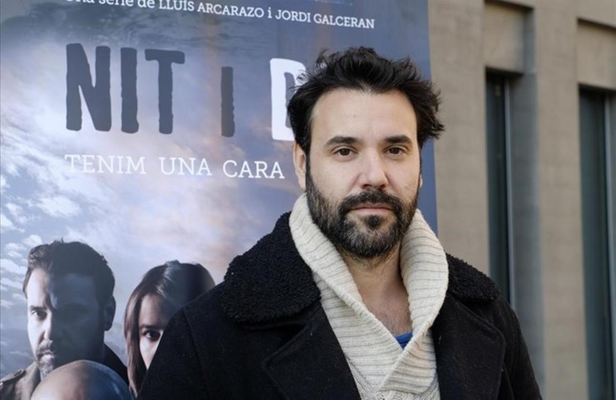 El actor Miquel Fernández, en la Ciutat de la Justícia. 