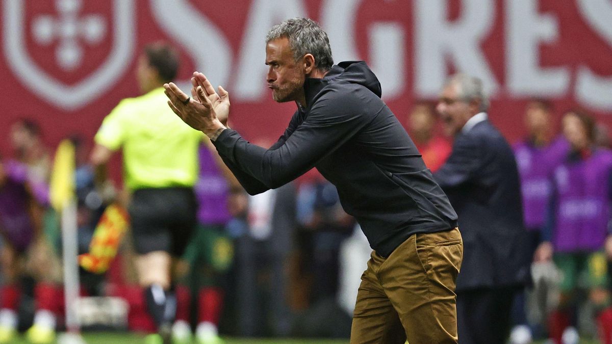 Luis Enrique, durante el partido de fútbol de la Liga de Naciones de la UEFA entre Portugal y España en el Estadio Municipal de Braga. Luis Enrique, durante el partido de fútbol de la Liga de Naciones de la UEFA entre Portugal y España en el Estadio Municipal de Braga.