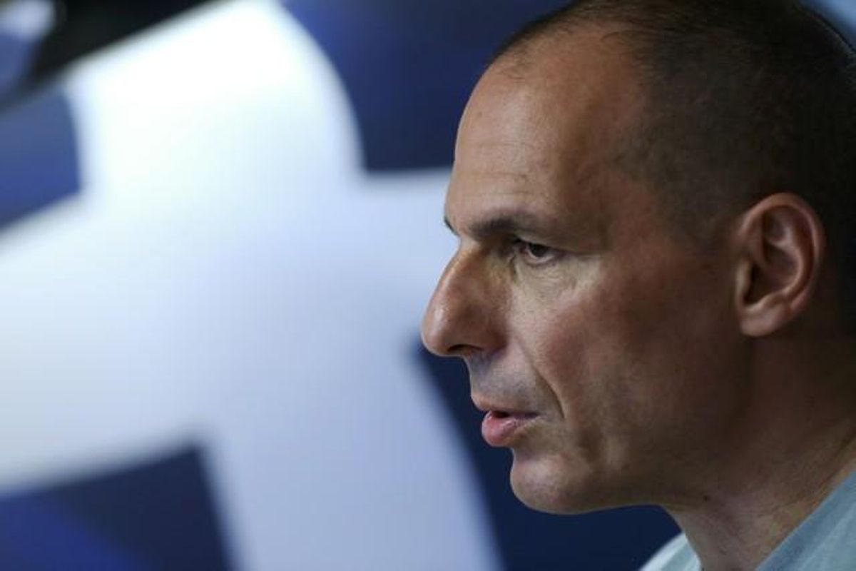 Yanis Varoufakis, exministro de Finanzas de Grecia, comparece ante los medios. Yanis Varoufakis, exministro de Finanzas de Grecia, comparece ante los medios.