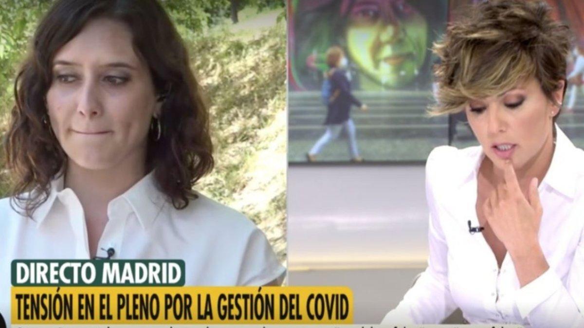 Isabel Díaz Ayuso y Sónsoles Ónega en ’Ya es mediodía’.