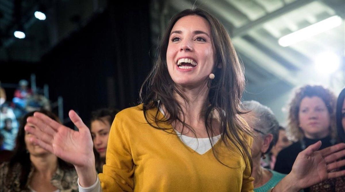 La portavoz de Unidos Podemos en el Congreso, Irene Montero, en el acto ’La vida, en el centro’ La portavoz de Unidos Podemos en el Congreso, Irene Montero, en el acto ’La vida, en el centro’