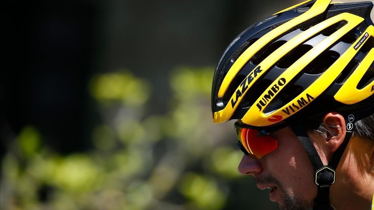 Primoz Roglic, en la etapa de este jueves del Giro Primoz Roglic, en la etapa de este jueves del Giro