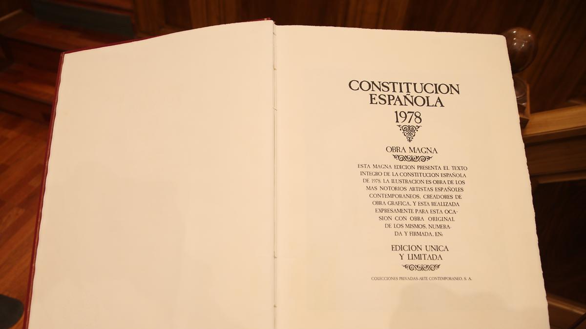 Ejemplar de la Constitución