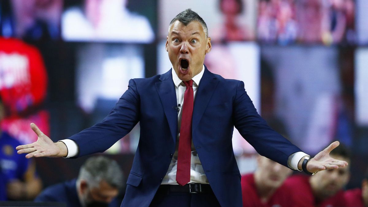 Jasikevicius, en un momento de la final. Jasikevicius, en un momento de la final.