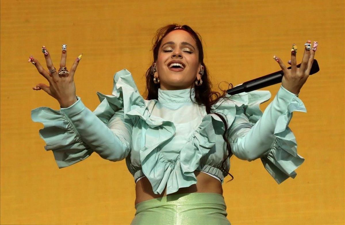 Rosalía durante su concierto en el Mad Cool 2019, el pasado 10 de julio Rosalía durante su concierto en el Mad Cool 2019, el pasado 10 de julio