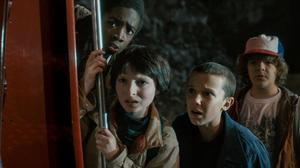 Los cuatro niños protagonistas de ’Stranger things’. 