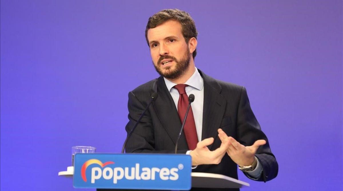 El líder del PP, Pablo Casado El líder del PP, Pablo Casado