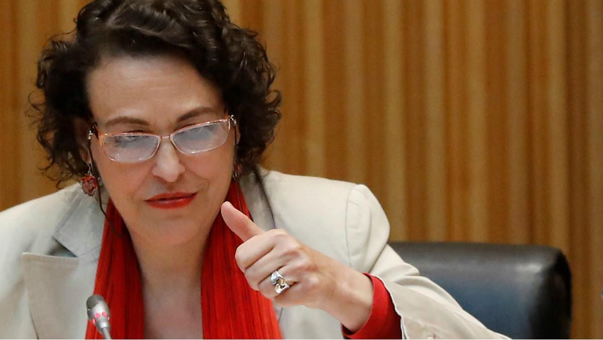 Magdalena Valerio, ministra de Trabajo. Magdalena Valerio, ministra de Trabajo.